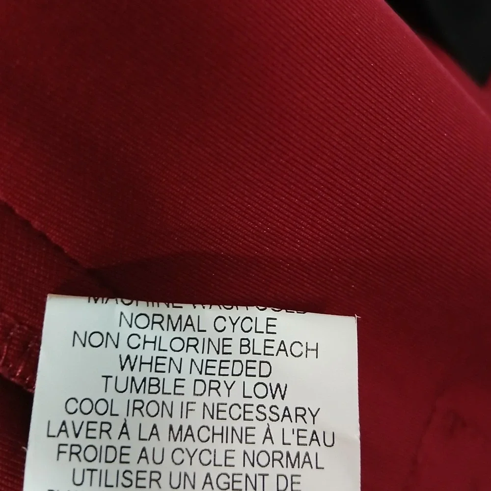 Standard Issue Mens Reto-inspired‎ Track Jacket Black Red Colorblock Zip Men Lg
